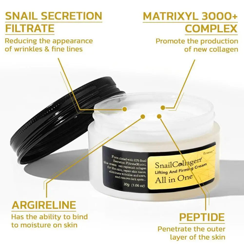 Snail Collagen Face Cream/Repair Essence Moisturizing Smoothing Nourishing Brightening Cream Korean Cosmetics Skin Care Cream