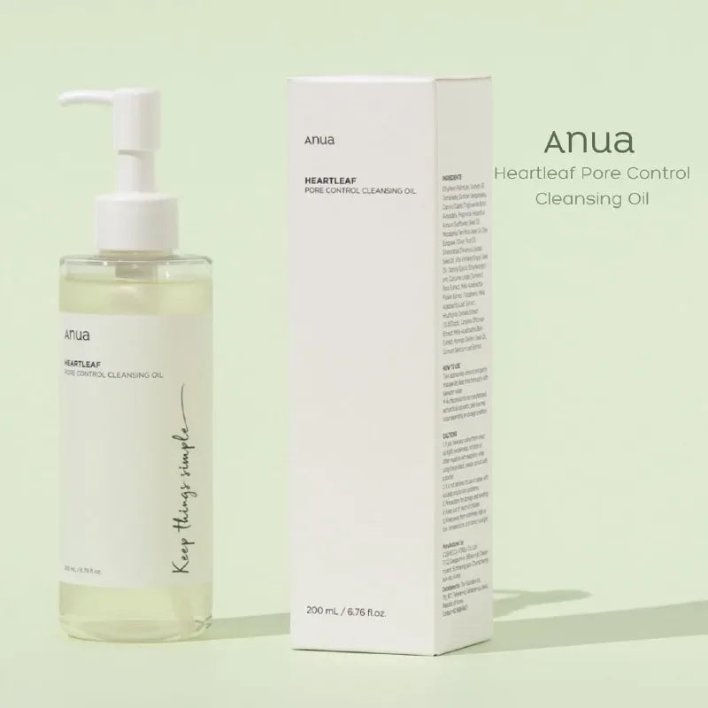 Korean Anua Skin Care Set Heartleaf  77% Toner Deep Cleansing Oil Remove Cosmetic Face Cleanser Skincare Products Original