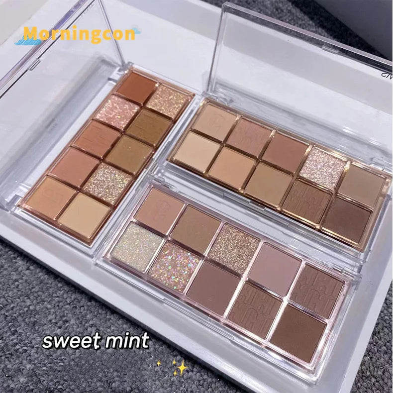 10-color Eye Shadow Palette Iris Purple Glitter Pearly Eyeshadow Palette Fashion Korean Shiny Eye Shadow Charming Eye Makeup